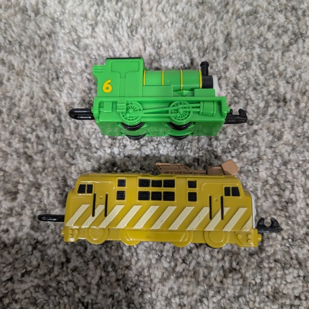 Vintage 2000 Thomas and the Magic Railraod Subway Toys - Percy and Diesel